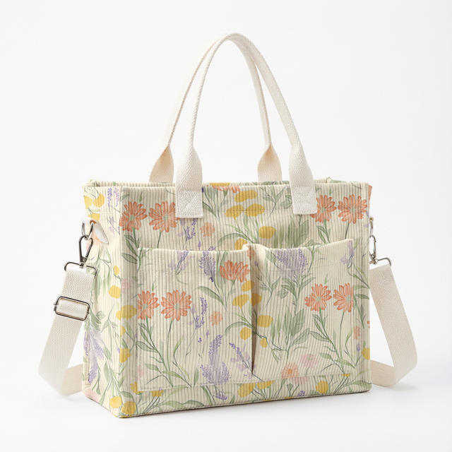 Korean fashion multi color print women handbag crossbody bag