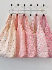 Autumn and Winter Korean Style Sweet Cartoon Bear Embossed Shoulder Bag Daily All-match Student Underarm Vest Bag for Women