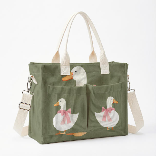 Korean fashion multi color print women handbag crossbody bag