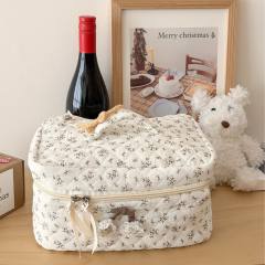 Forest floral [brown] [cosmetic bag]