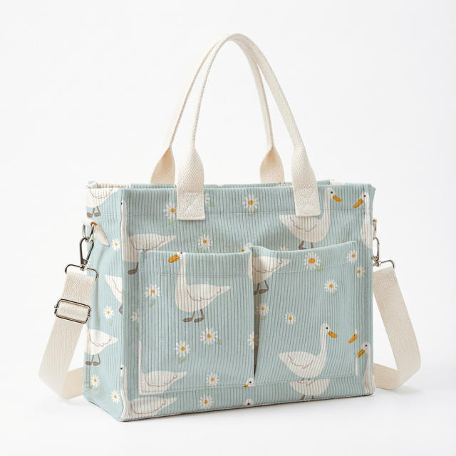 Korean fashion multi color print women handbag crossbody bag