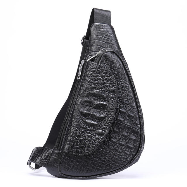 Retro Multifunctional Chest Bag First-Layer Cowhide Shoulder Bag