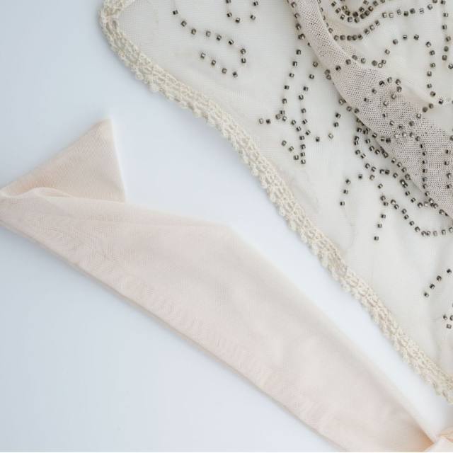 Retro Forest Style Lace Embroidered Triangle Scarf Headscarf for Women
