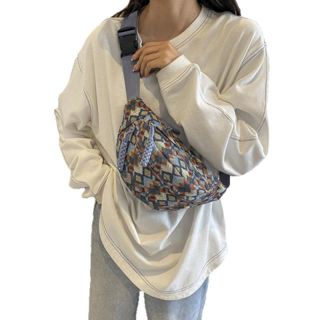 Wide Shoulder Strap Waist Bag Casual Bag