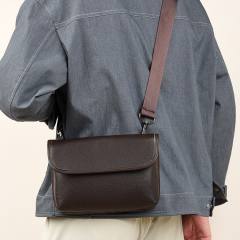 Men's Bag Crossbody Cool Small Bag Men's Shoulder Bag Genuine Leather Stylish Men's Clutch Bag