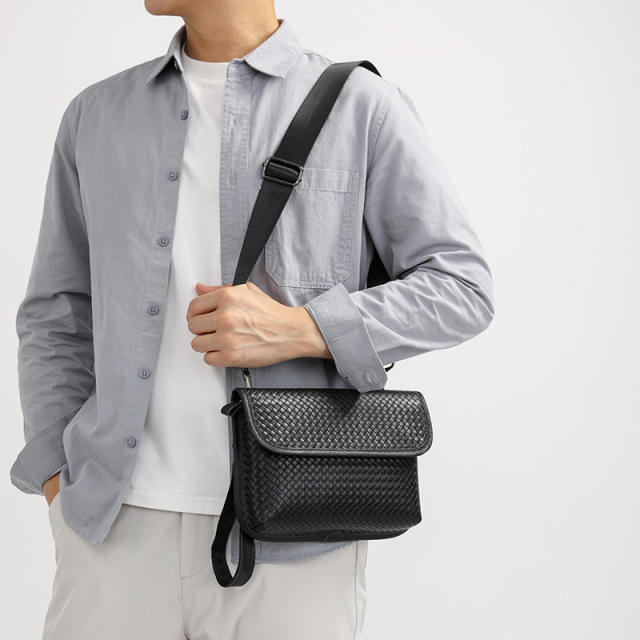 Leather Bag Men's Fashion Shoulder Bag Street Outdoor Messenger Bag