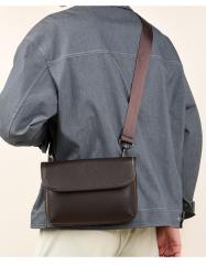 Men's Bag Crossbody Cool Small Bag Men's Shoulder Bag Genuine Leather Stylish Men's Clutch Bag