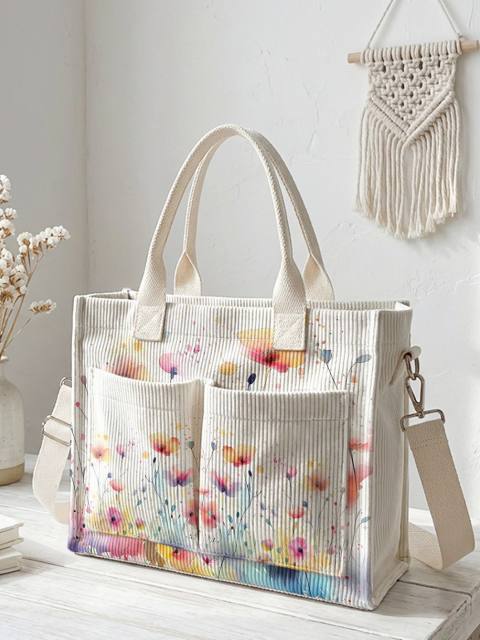 Korean fashion multi color print women handbag crossbody bag