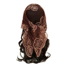 Hot popular embroidered 80cm square scarf headscarf decorative scarves