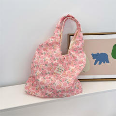 Autumn and Winter Korean Style Sweet Cartoon Bear Embossed Shoulder Bag Daily All-match Student Underarm Vest Bag for Women