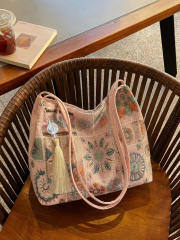 New Chinese-Style Embroidered Shoulder Bag for Women