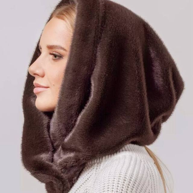 Plush Hat for Women Thickeneded Winter Anti-Freeze Ear Muffs Neck Protectors hat