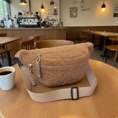 Autumn Winter Large Capacity plush bag Korean Crossbody Bag Casual Waist Bag Chest Bag