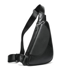 Retro Multifunctional Chest Bag First-Layer Cowhide Shoulder Bag