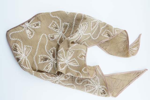 Autumn and Winter Handmade Embroidered Sequin Headscarf