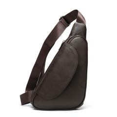 Retro Multifunctional Chest Bag First-Layer Cowhide Shoulder Bag