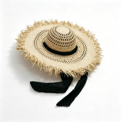 New Spring/Summer Raffia Wide-brimmed Hat