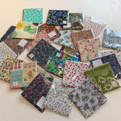 Korean Style Women's Floral Fresh Small Square Scarf