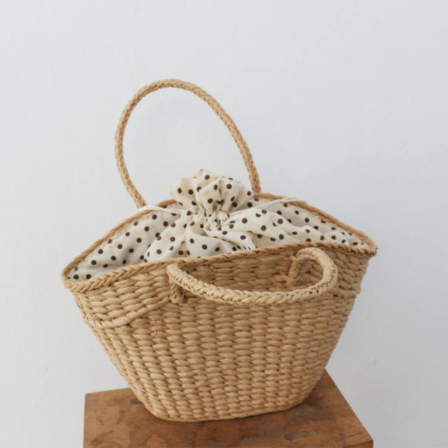 2026 New Fashion Forest-Style Straw Woven Bag Women's Handbag Beach Bag