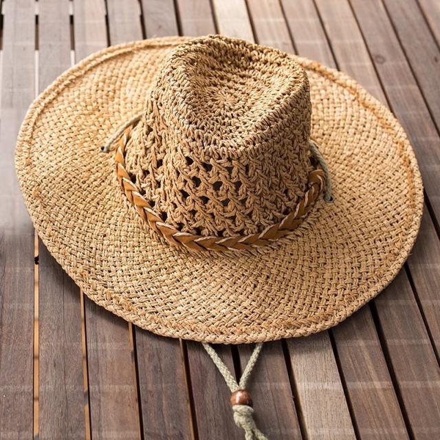 Straw Hat for Men Sun Protection Spring Summer Travel Sun Hat