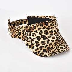 New Leopard Print Hat Fashion Women's Visor Hat