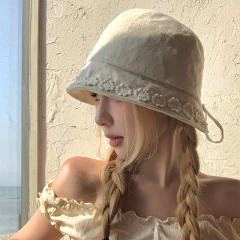 Cotton and Linen Summer Thin Breathable Bucket Hat for Women
