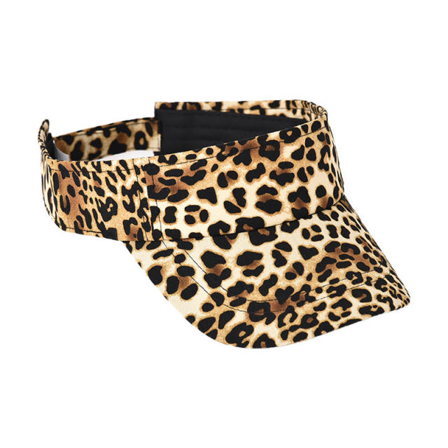 New Leopard Print Hat Fashion Women's Visor Hat