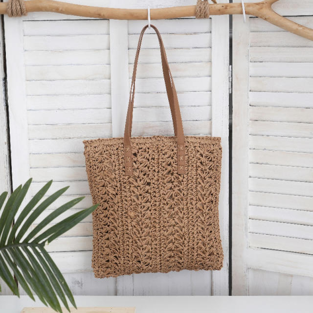 New Hollow Straw Bags for Women Large-Capacity Shoulder Bags