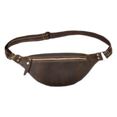 Men's Bags Genuine Leather Chest Bags Casual Crossbody Bags,