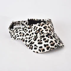 New Leopard Print Hat Fashion Women's Visor Hat
