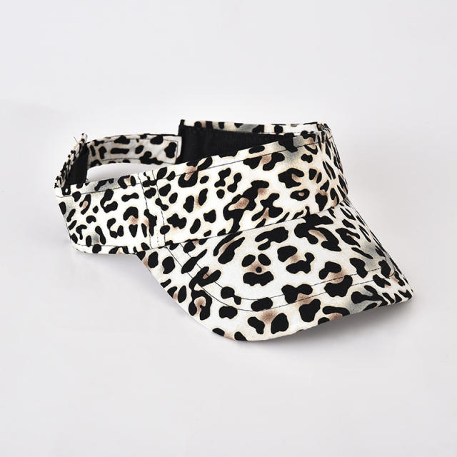 New Leopard Print Hat Fashion Women's Visor Hat