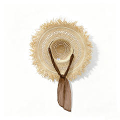 New Spring/Summer Raffia Wide-brimmed Hat