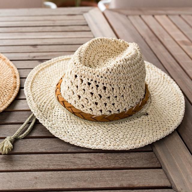 Straw Hat for Men Sun Protection Spring Summer Travel Sun Hat