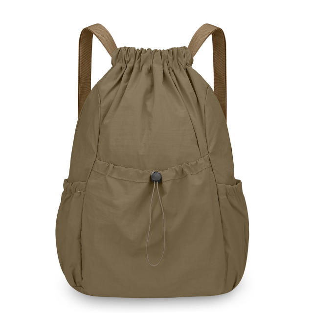 New Versatile Solid Color Backpack for Couples