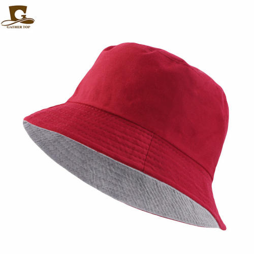 Solid Color Light Plate Double-Sided Fisherman Hat Fishing Hat bucket hat