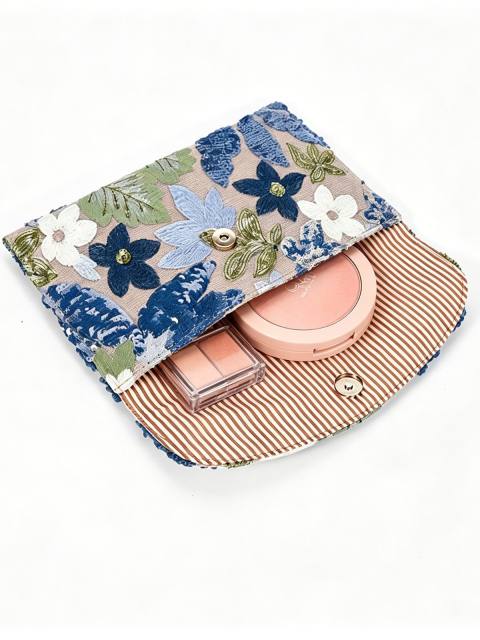 Women's clutch Bag with Sequin Embroidery Straw Clutch