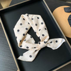Korean Style Women's Floral Fresh Small Square Scarf