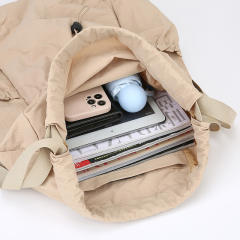 New Versatile Solid Color Backpack for Couples