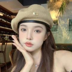 Metal Standard Beret Women's Spring Summer Breathable Cap beret