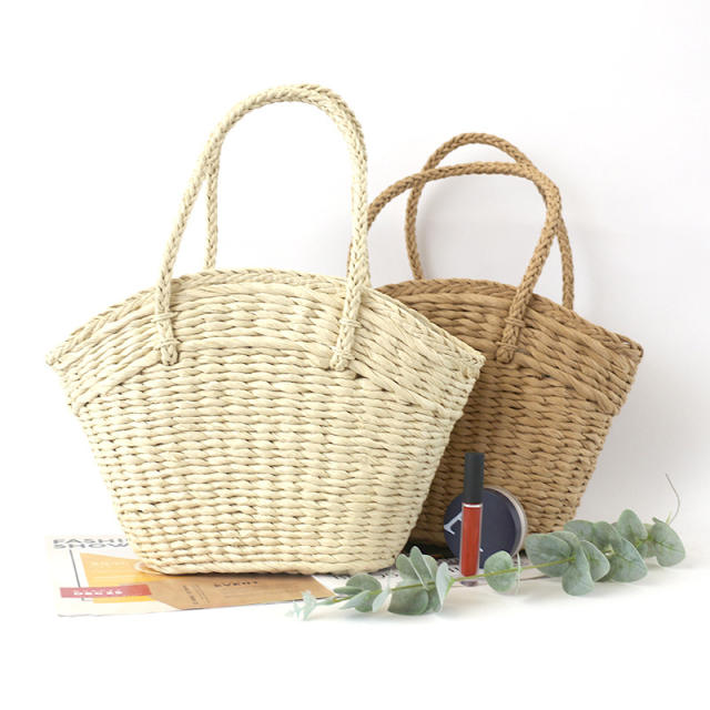 2026 New Fashion Forest-Style Straw Woven Bag Women's Handbag Beach Bag
