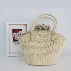 2026 New Fashion Forest-Style Straw Woven Bag Women's Handbag Beach Bag