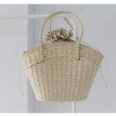 2026 New Fashion Forest-Style Straw Woven Bag Women's Handbag Beach Bag