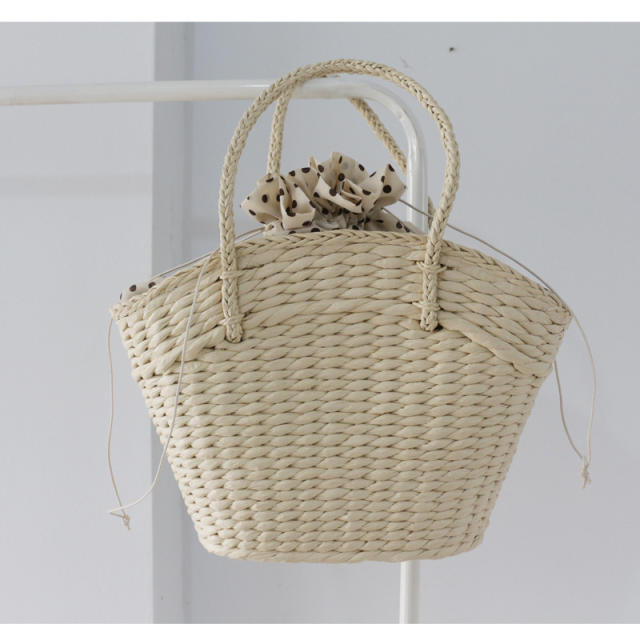 2026 New Fashion Forest-Style Straw Woven Bag Women's Handbag Beach Bag