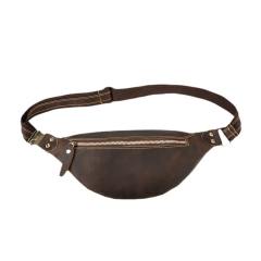 Men's Bags Genuine Leather Chest Bags Casual Crossbody Bags,