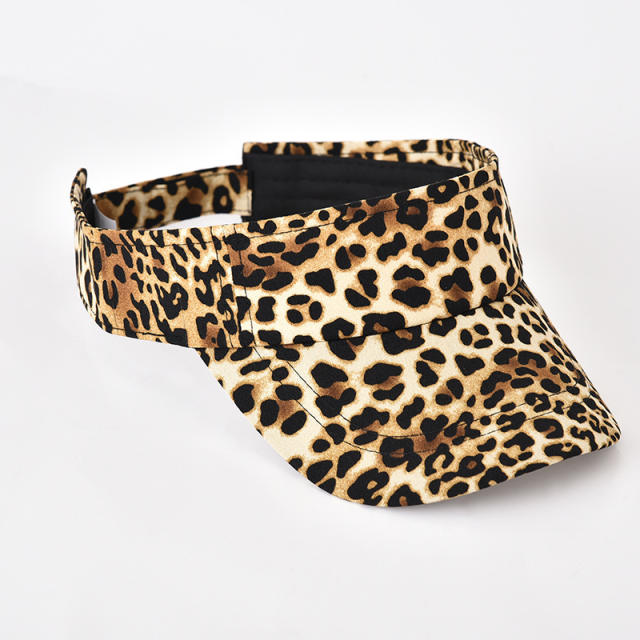 New Leopard Print Hat Fashion Women's Visor Hat
