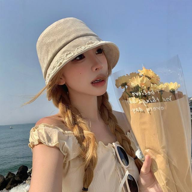 Cotton and Linen Summer Thin Breathable Bucket Hat for Women