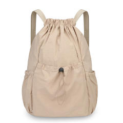New Versatile Solid Color Backpack for Couples