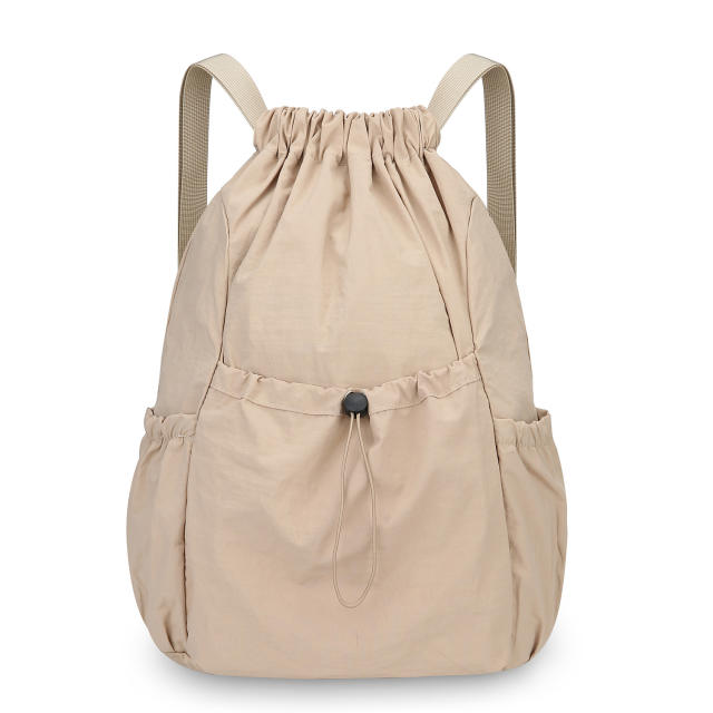 New Versatile Solid Color Backpack for Couples