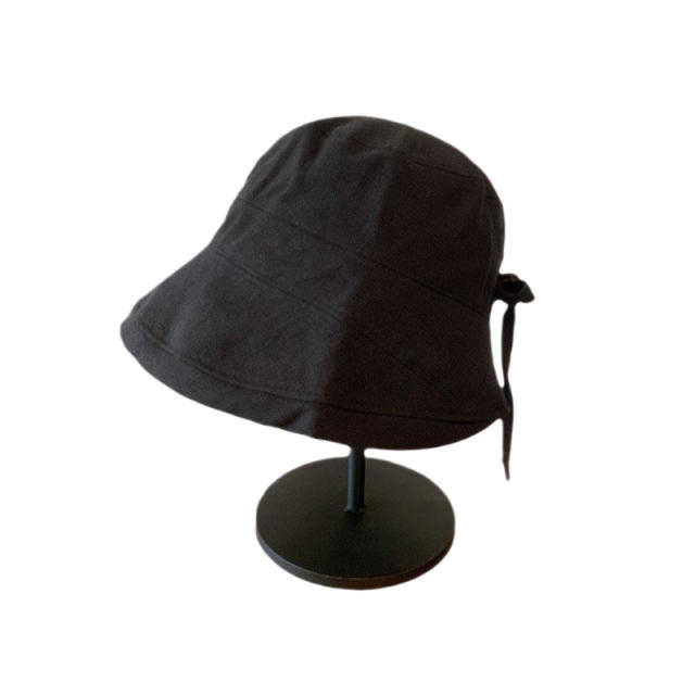 Cotton and Linen Summer Thin Breathable Bucket Hat for Women