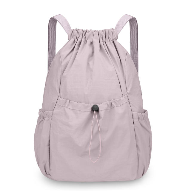 New Versatile Solid Color Backpack for Couples